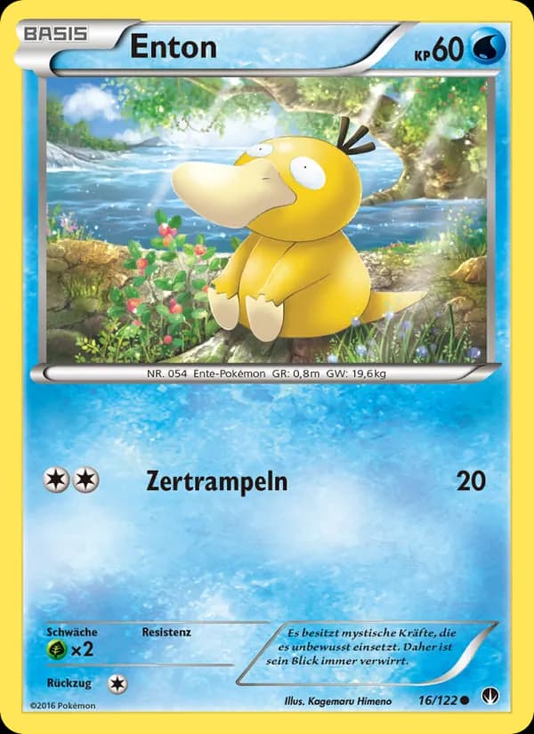 Enton card in German