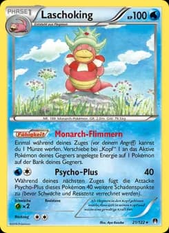 Laschoking card in German