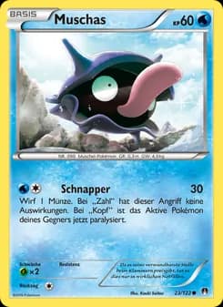 Muschas card in German