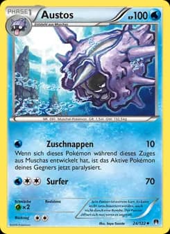 Austos card in German