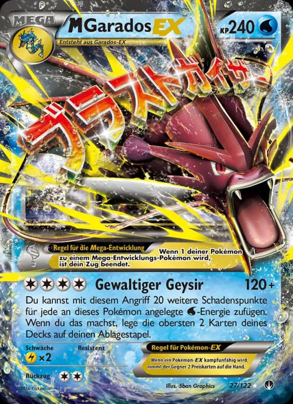 M-Garados EX card in German
