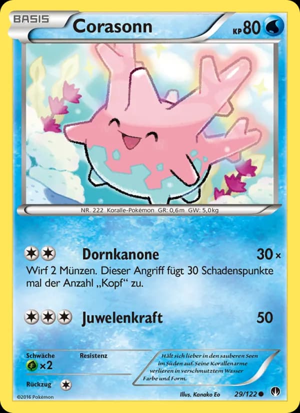 Corasonn card in German