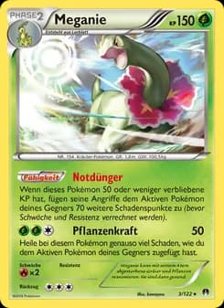 Meganie card in German