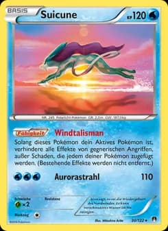 Suicune card in German