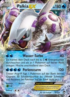 Palkia EX card in German