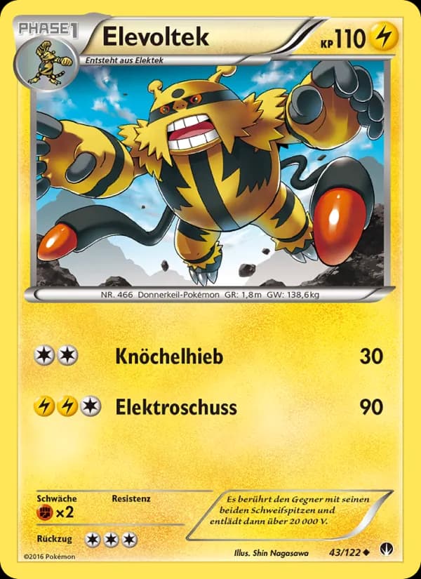 Elevoltek card in German