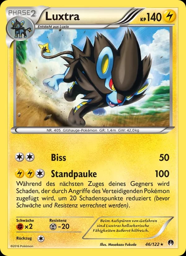 Luxtra card in German