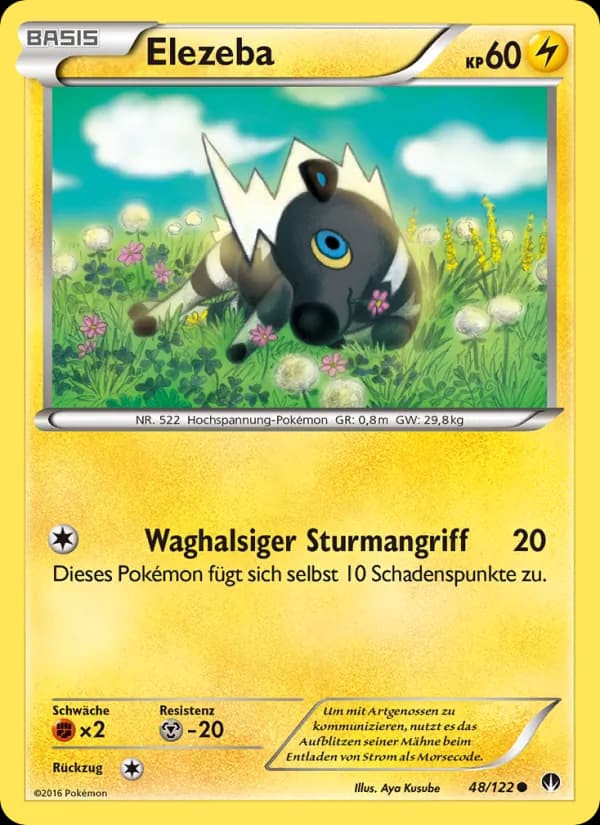 Elezeba card in German