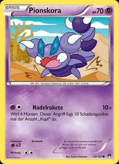Pionskora card in German