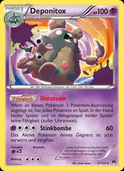 Deponitox card in German