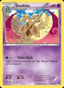 Duokles card in German