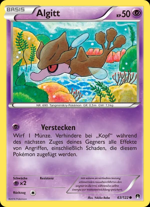 Algitt card in German