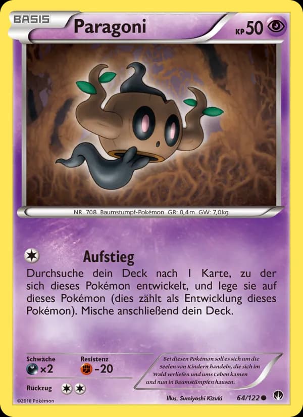 Paragoni card in German