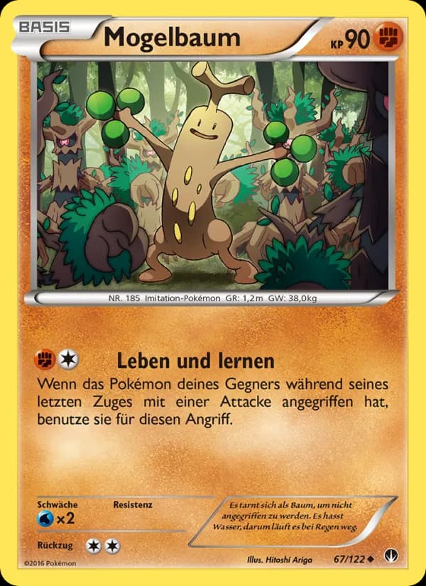 Mogelbaum card in German