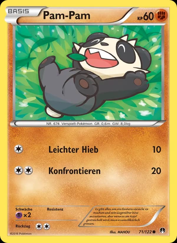 Pam-Pam card in German