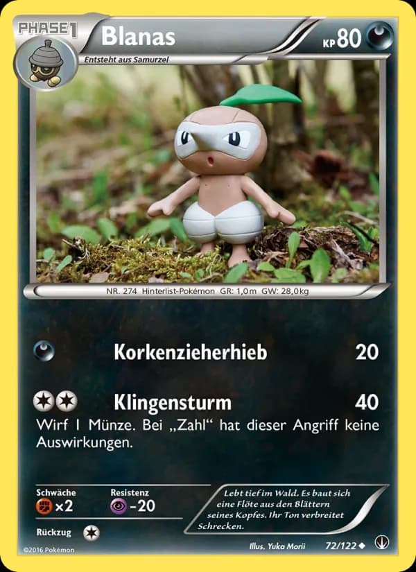 Blanas card in German