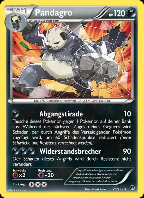 Pandagro card in German