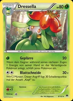 Dressella card in German