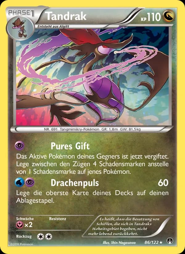 Tandrak card in German