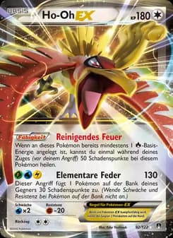 Ho-Oh EX card in German