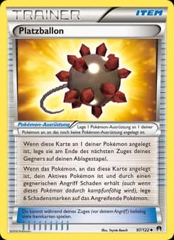 Platzballon card in German