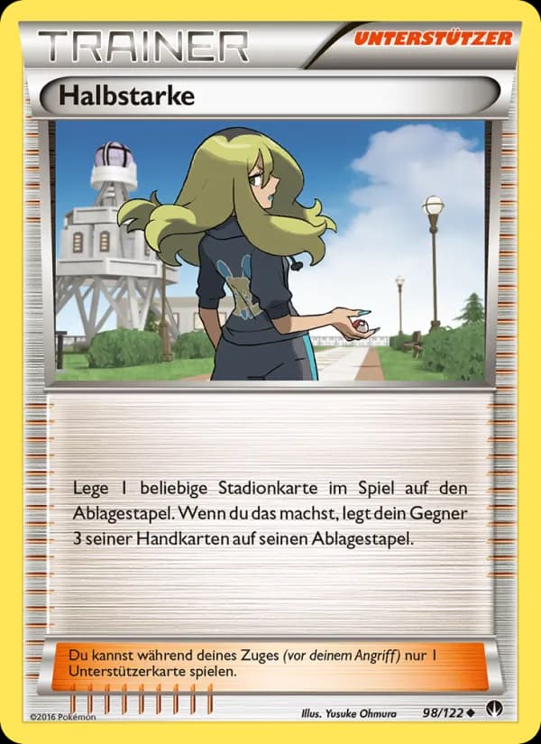 Halbstarke card in German