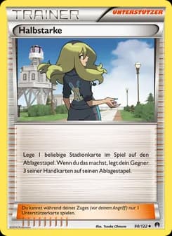 Halbstarke card in German