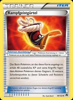 Kampfgeistgürtel card in German