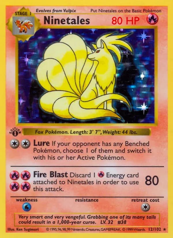 Ninetales card in English