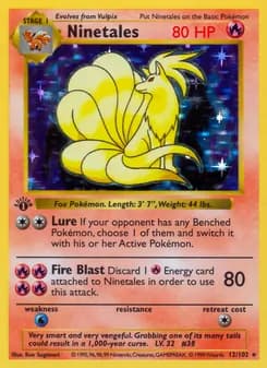 Ninetales card in English