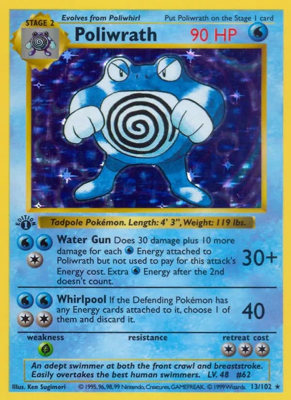 Poliwrath card in English