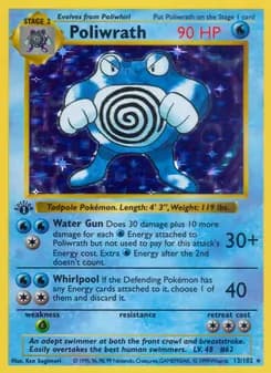 Poliwrath card in English