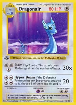 Dragonair card in English