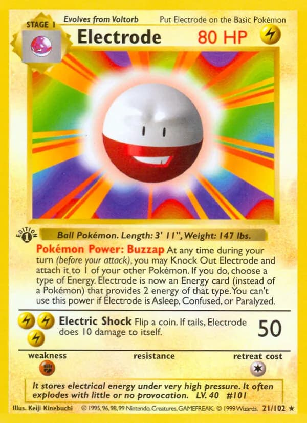 Electrode card in English
