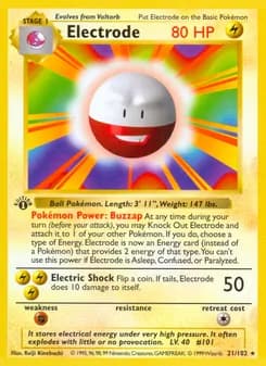 Electrode card in English