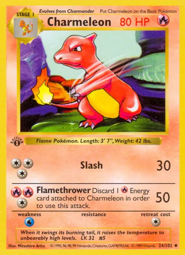 Charmeleon card in English