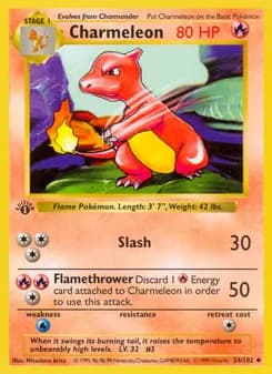 Charmeleon card in English