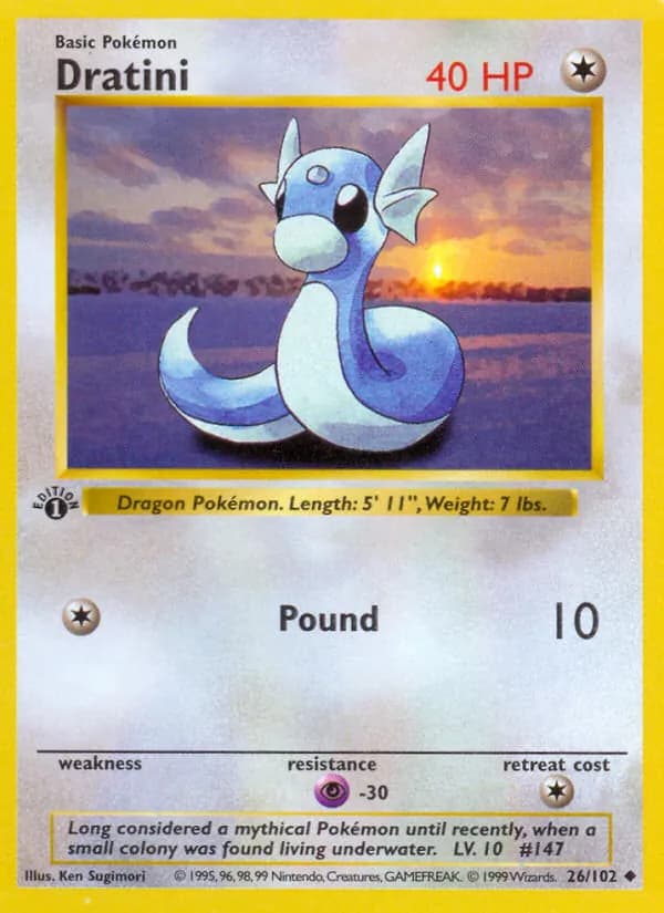 Dratini card in English