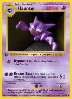Haunter card in English