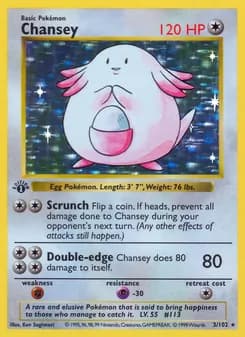 Chansey card in English