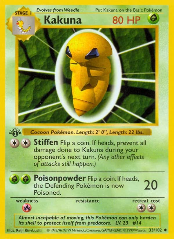 Kakuna card in English
