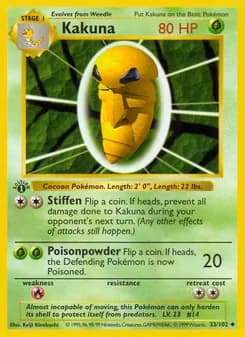 Kakuna card in English