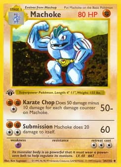 Machoke card in English