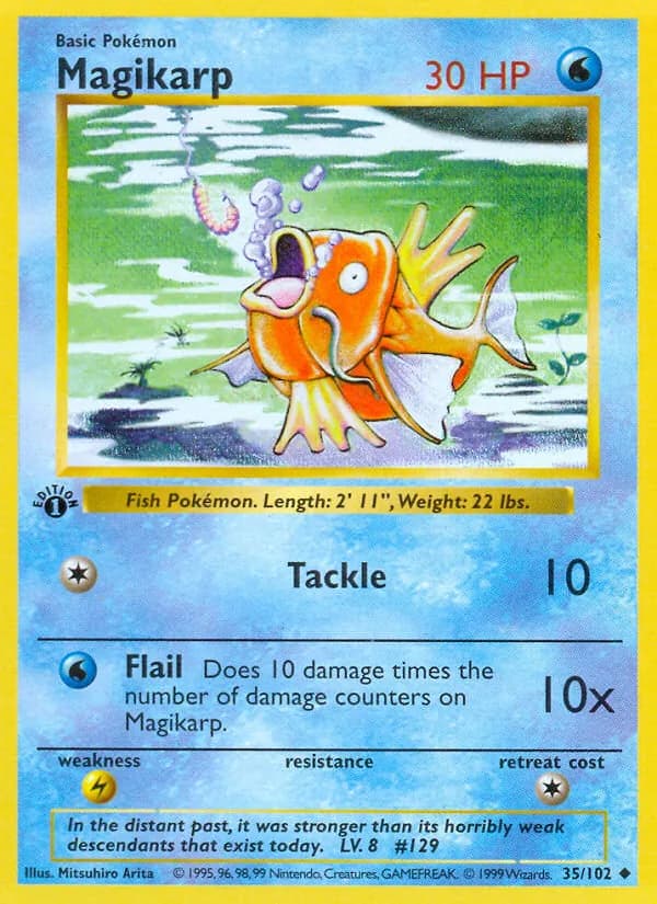 Magikarp card in English