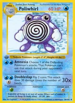 Poliwhirl card in English