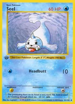 Seel card in English