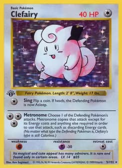 Clefairy card in English