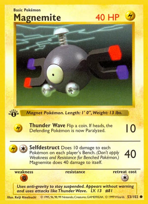 Magnemite card in English