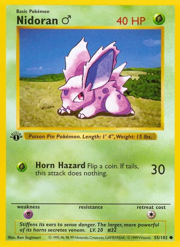 Nidoran♂ card in English