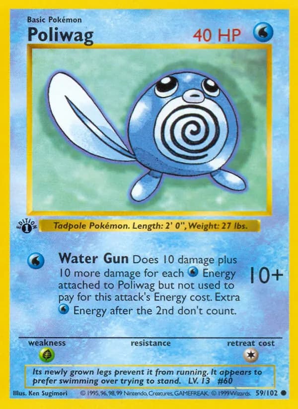 Poliwag card in English